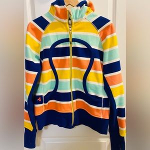 Woman’s striped Lululemon sweatshirt. Size 12. Like brand new!!